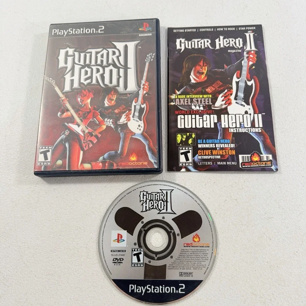 Guitar Hero‎ II (Sony PlayStation 2, PS2, 2006) CIB